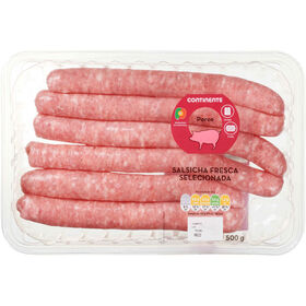 Salsichas Frescas De Porco Continente Seleção 500 gr