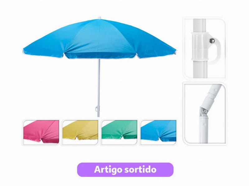 Chapéu Sol Probeach Ø170Cm Cores Sortidas