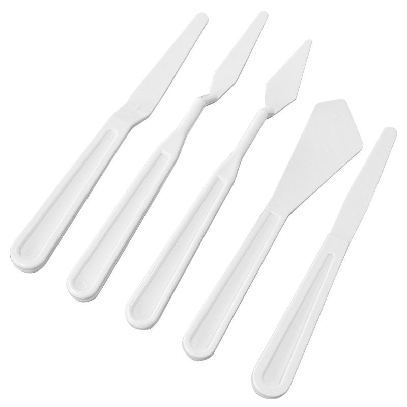 Conjunto 5 Espátulas Inart Para Pintar Acrílico/Óleo