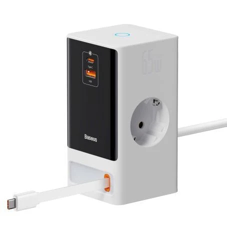 Baseus Cabo Free2Pull Retractable Charging Cabo Usb-C To Ip 20W 1M Nebula Purple