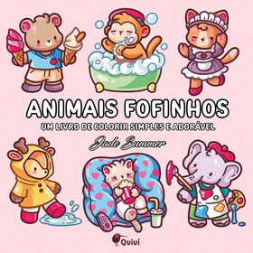 Animais Fofinhos (Livro De Colorir) De Jade Summer