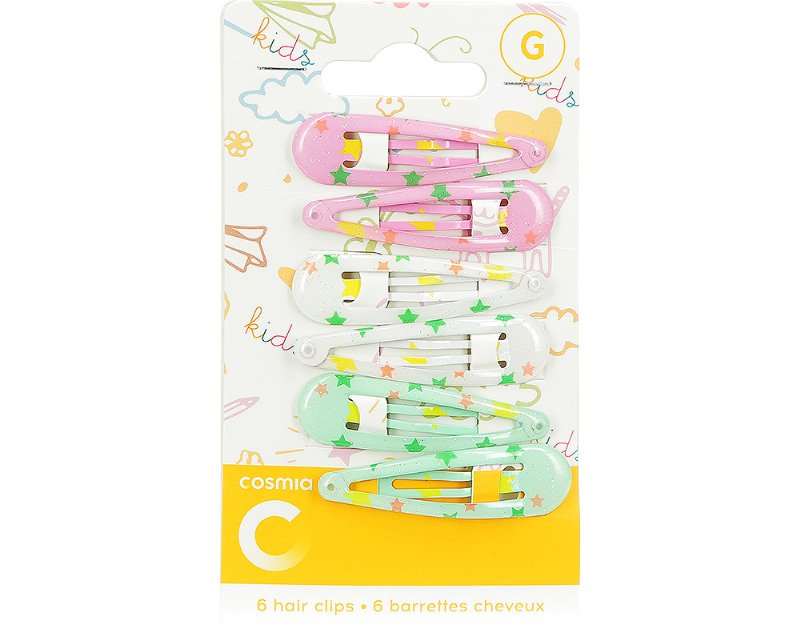Gancho Cosmia Kids Cabelo 6Un