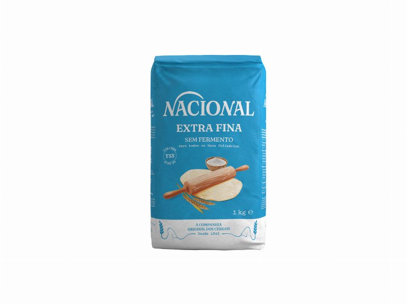 Farinha De Trigo Nacional Extra Fina 1 kg