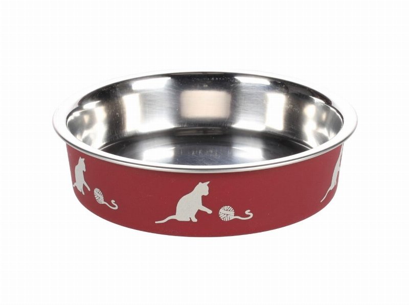 Comedouro Gato Flamingo Kena Vermelho 160 ml