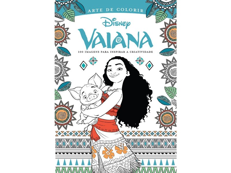 Livro Arte De Colorir - Vaiana