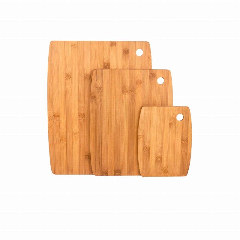 Conjunto 3 Tábuas De Corte Bambu