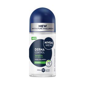Desodorizante Roll-On Derma Control Sensitive 72H Nivea Men 50 ml