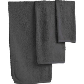Conjunto De 3 Toalhas Leve Cinza Kasa