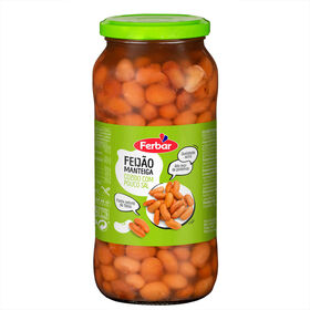 Feijão Manteiga Cozido Ferbar 560 gr (Peso Escorrido 400 gr)