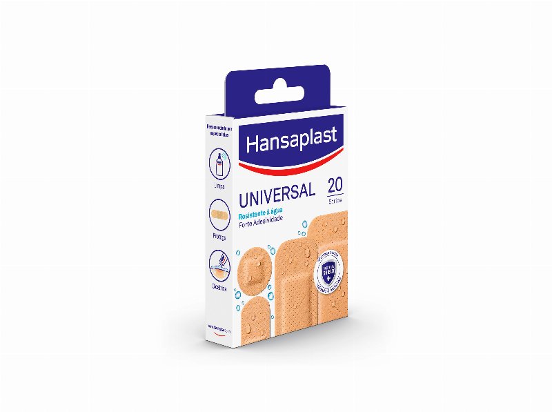 Pensos De Feridas Universal 4 Tamanhos Hansaplast 20 Un