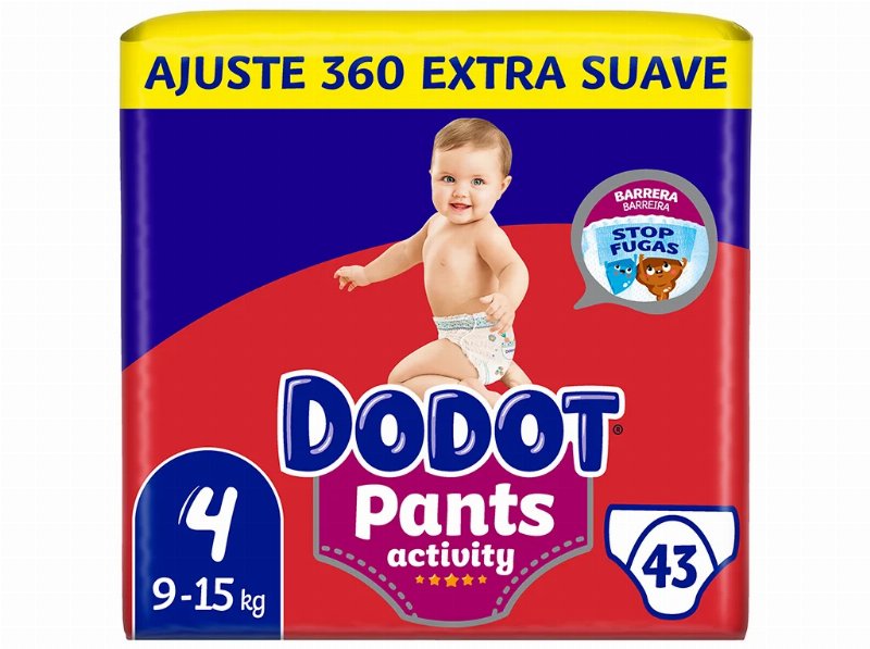 Fraldas Cueca Dodot Activity Extra T4 9-15 kg 43Un