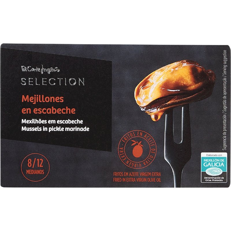 Mexilhões Em Escabeche 8/12 Unidades 69 g