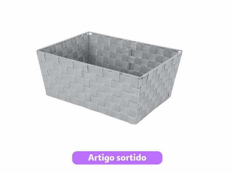 Cesto Entrançado Actuel Pp 38X16X28Cm Cores Sortidas