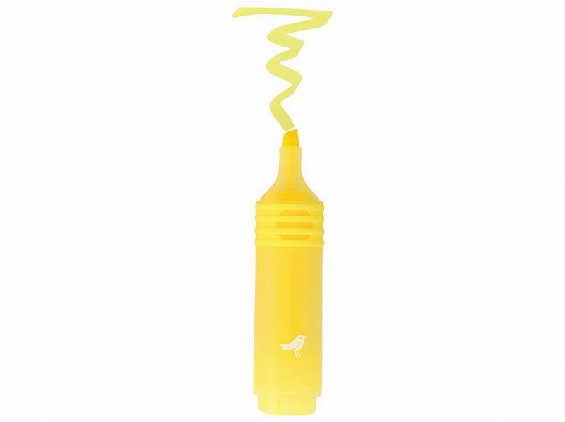 Sublinhador Auchan Amarelo Pastel