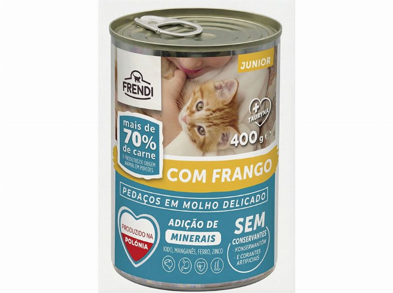 Comida Húmida Gato Frendi Júnior Frango 400 g