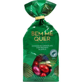 Mini Ovos Chocolate Com Recheio De Avelã Bem Me Quer 180 gr