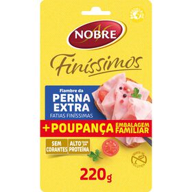 Fiambre Da Perna Extra Fatias Finas Nobre 220 gr