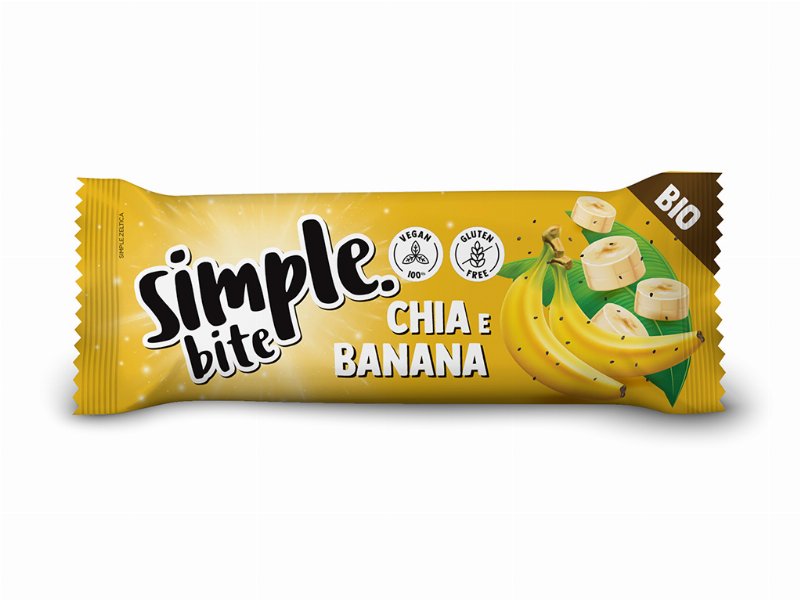 Barra Simple Chia E Banana Bio Bite 35 g