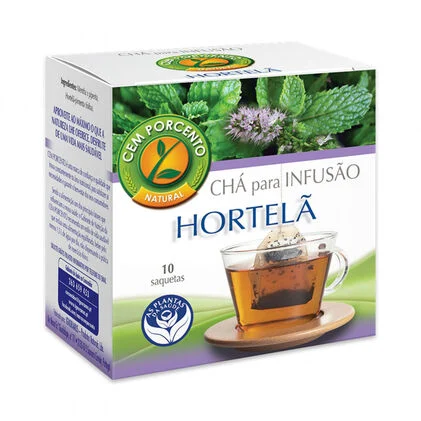 Infusão De Hortelã Saquetas Cem Porcento 0.013Kg