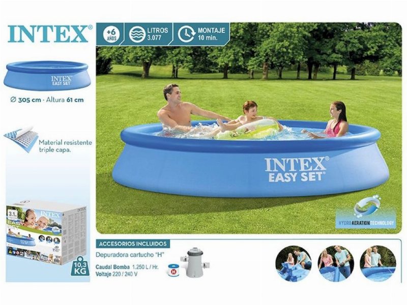 Piscina Redonda Intex Com Bomba+Filtro Ø305X61Cm
