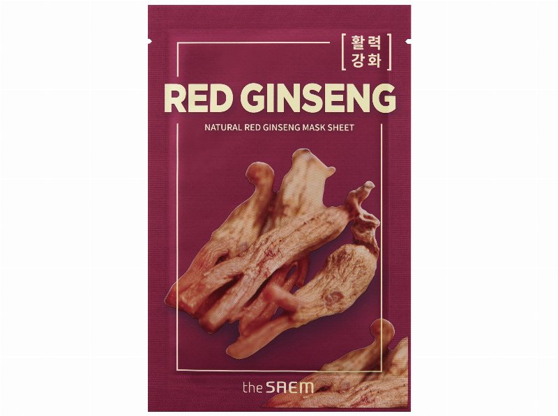 Máscara Tecido Facial The Saem Ginseng Vermelho 1Un