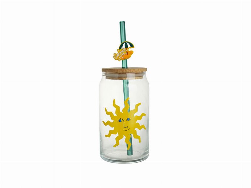 Copo Vidro Palhinha Actuel Limão 45 cl