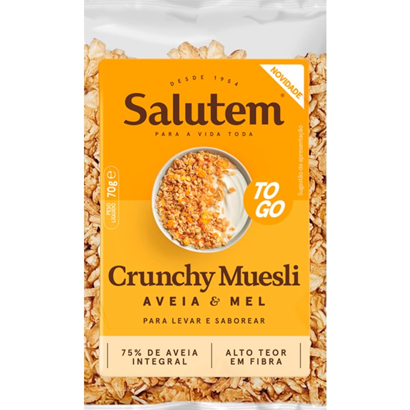 Muesli Crunch De Aveia E Mel 70 g