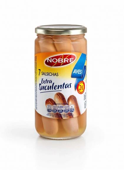 Salsichas De Aves Frasco Económico Nobre 0.35Kg