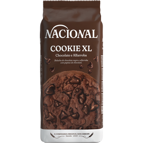 Bolachas Cookie Xl Alfarroba E Chocolate Nacional 180 gr
