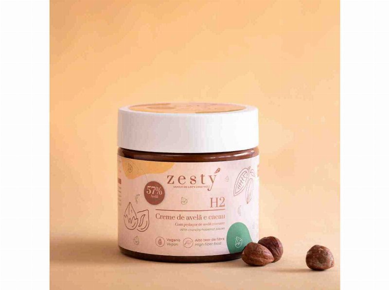 Creme De Barrar Zesty Avelã E Cacau Sem Açúcar 200 g