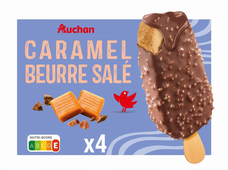 Gelado Palito Auchan Caramelo Salgado 4X100 ml