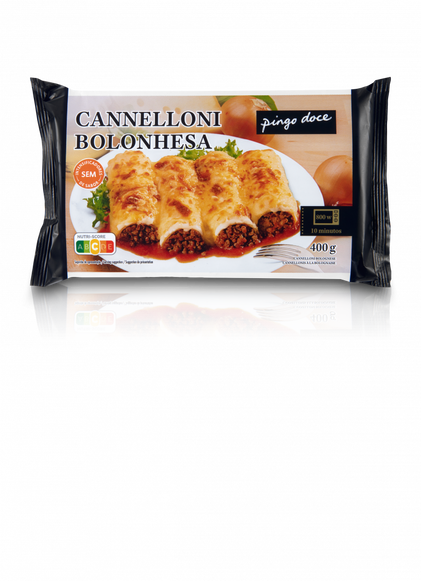 Canneloni Bolonhesa Congelada Pingo Doce 0.4Kg