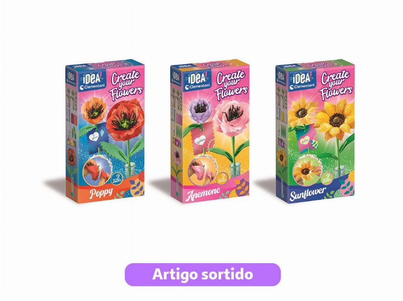 Idea Clementoni Create Your Flowers Modelos Sortidos