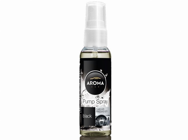 Ambientador Auto Aroma Car Pump Spray 30 ml Black