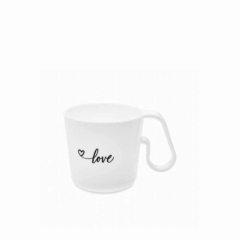Koziol Caneca Plástica Branca Love
