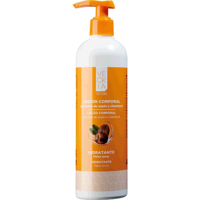 Loção Corporal Hidratante Com Óleo De Argão E Vitamina E Para Peles Secas 400 ml