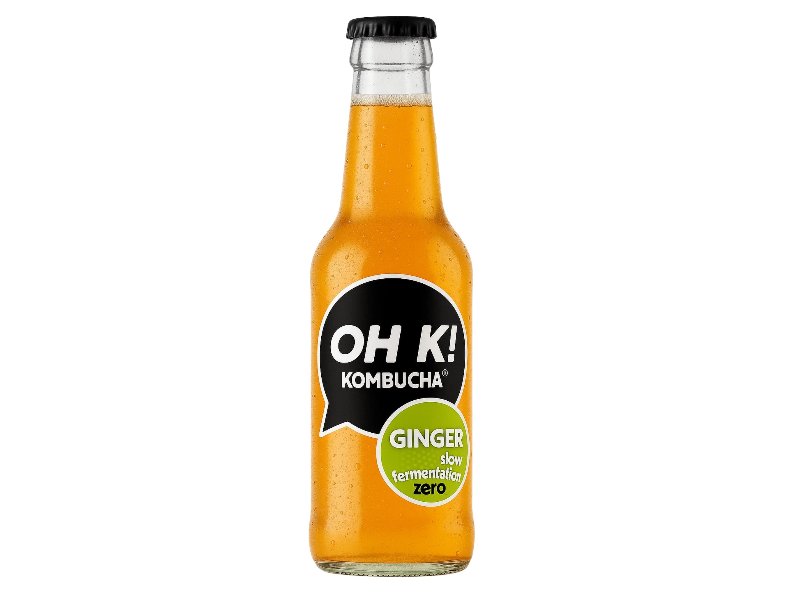 Kombucha Bio Oh K! Ginger (Gengibre Limão) 330 ml