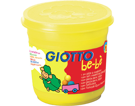 Pasta Modelar Giotto Be-Bé Amarelo 220 g