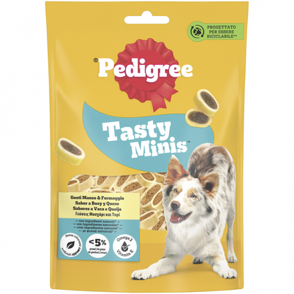 Snack Para Cão Tasty Minis Sabor A Vaca E Queijo Pedigree 0.14Kg