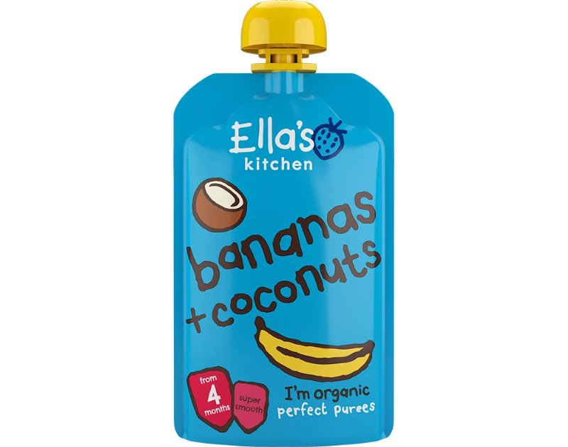 Saqueta Ella's Kitchen Banana E Leite De Côco 120 g