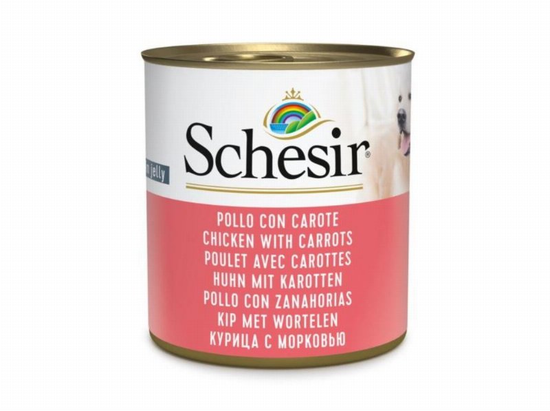 Comida Húmida Para Cão Schesir Lata Com Frango E Cenouras 285 g