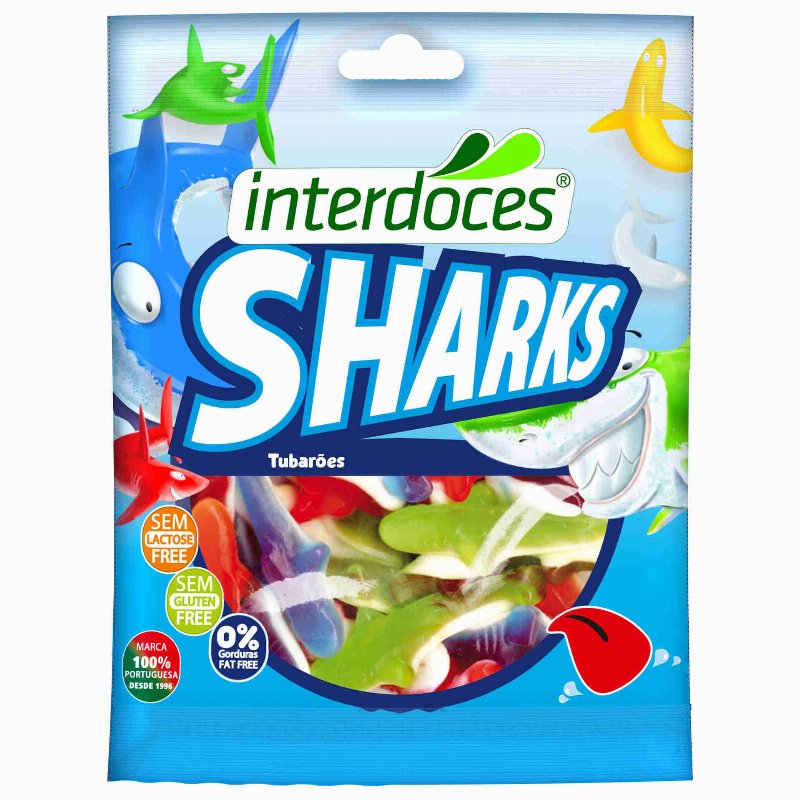Gomas Sharks 100 g Interdoces