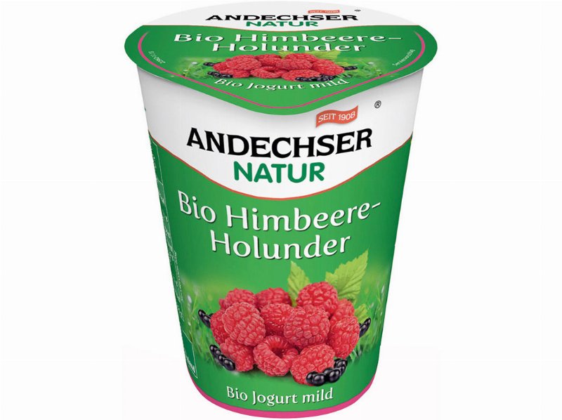 Iogurte Andechser Bio Framboesa Sabugueiro 400 g