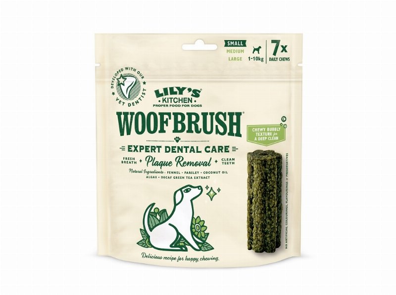 Snacks Dental Para Cão Lily's Kitchen Woofbrush Pequeno 154 g