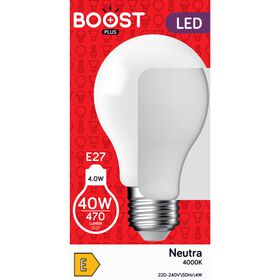 Lâmpada Led Standart E27 4000K 40W Boost 1 Un