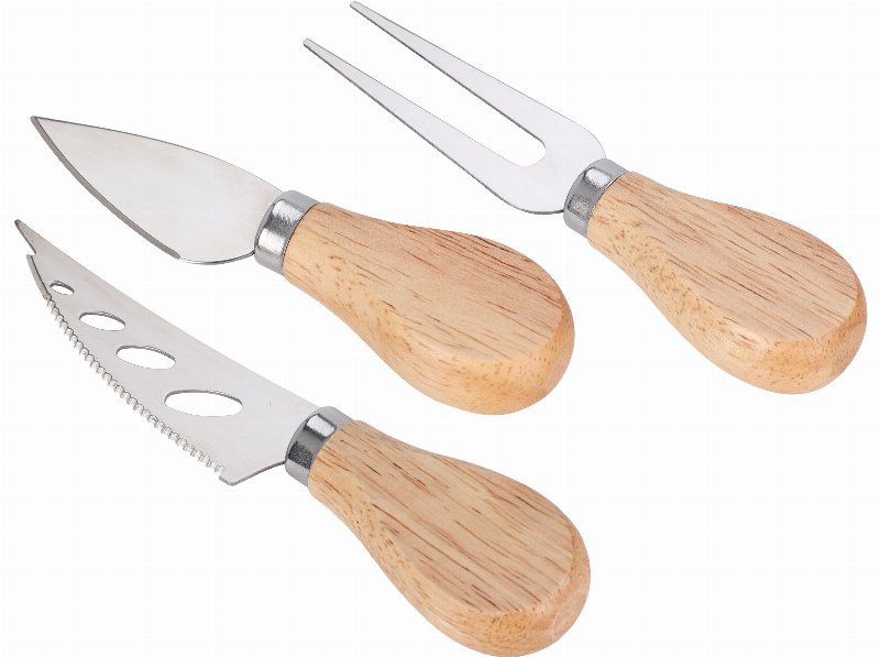 Conjunto 3 Facas Para Queijo Inox