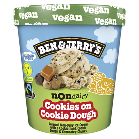 Gelado Cookies Com Cookie Dough Vegan Sem Lactose Ben & Jerry's 465 ml