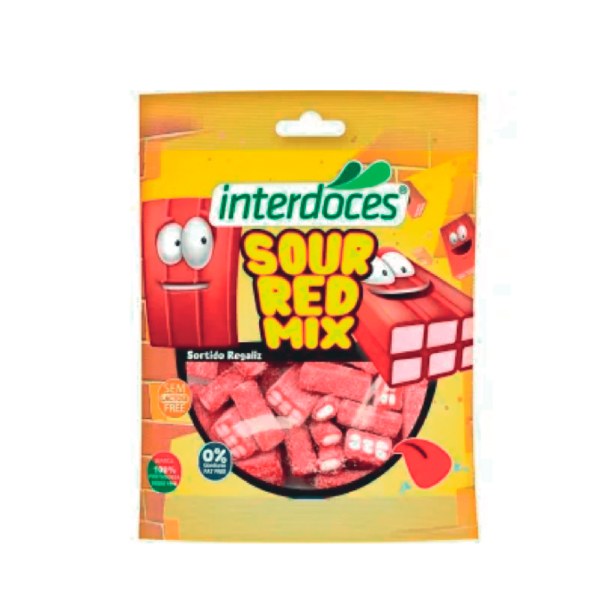 Gomas Sour Red Mix 90 g Interdoces