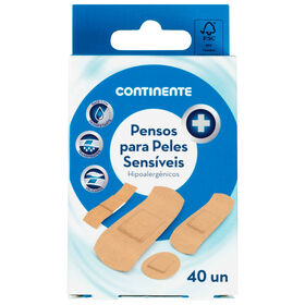 Pensos Rápidos Pele Sensível Continente