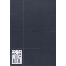 Caderno Agrafado Flexível A4 Quadriculado Preto Pure Leccit Note!
